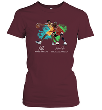 Load image into Gallery viewer, Kobe Bryant And Michael Jordan Signatures Graphic Women's T-Shirt