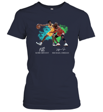 Load image into Gallery viewer, Kobe Bryant And Michael Jordan Signatures Graphic Women's T-Shirt