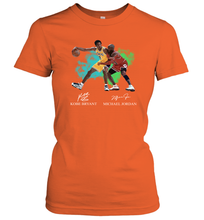 Load image into Gallery viewer, Kobe Bryant And Michael Jordan Signatures Graphic Women's T-Shirt
