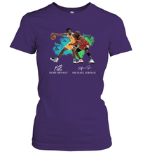 Load image into Gallery viewer, Kobe Bryant And Michael Jordan Signatures Graphic Women's T-Shirt