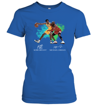 Load image into Gallery viewer, Kobe Bryant And Michael Jordan Signatures Graphic Women's T-Shirt