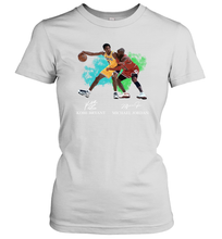 Load image into Gallery viewer, Kobe Bryant And Michael Jordan Signatures Graphic Women's T-Shirt