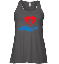 Load image into Gallery viewer, Family Shirt My Hand Heart Autism Awareness Racerback Tank