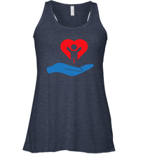 Load image into Gallery viewer, Family Shirt My Hand Heart Autism Awareness Racerback Tank