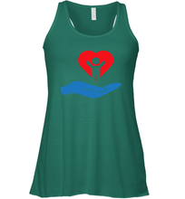 Load image into Gallery viewer, Family Shirt My Hand Heart Autism Awareness Racerback Tank