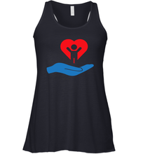 Load image into Gallery viewer, Family Shirt My Hand Heart Autism Awareness Racerback Tank