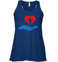 Load image into Gallery viewer, Family Shirt My Hand Heart Autism Awareness Racerback Tank