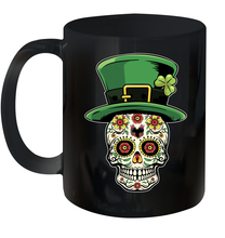 Load image into Gallery viewer, Sugar Skull Of Dead Shirt St. Patrick's Day Ceramic Mug 11oz