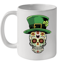 Load image into Gallery viewer, Sugar Skull Of Dead Shirt St. Patrick's Day Ceramic Mug 11oz