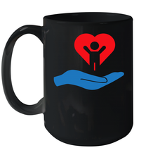 Load image into Gallery viewer, Family Shirt My Hand Heart Autism Awareness Ceramic Mug 15oz
