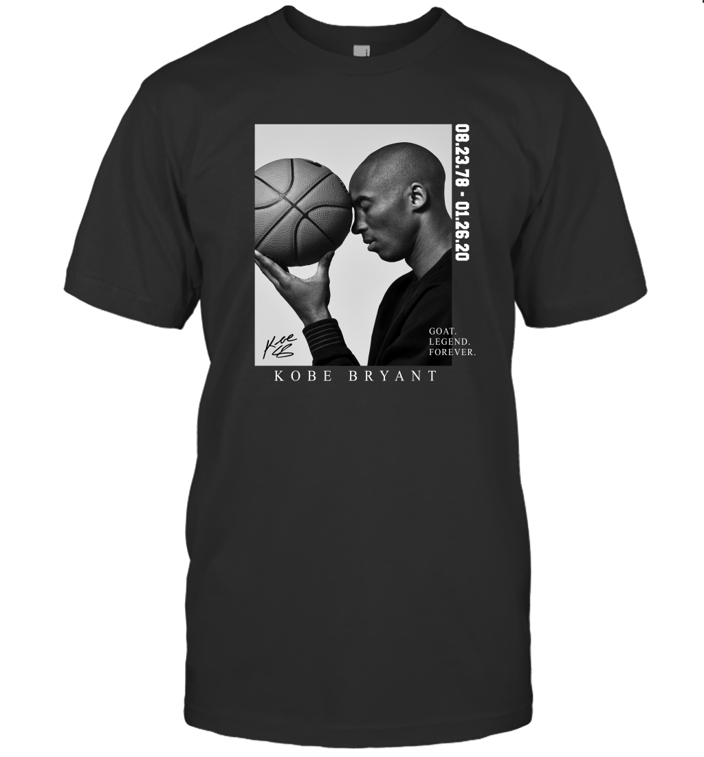 Kobe Bryant Black Mamba G.O.A.T Forever Signature T Shirt