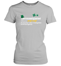 Load image into Gallery viewer, St Patrick's Irish Shenanigator A Teacher Who Instigates Shenanigans Women's T-Shirt