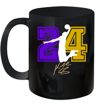 Load image into Gallery viewer, Kobe Bryant Black Mamba 24 Los Angeles Lakers Mamba Out Ceramic Mug 11oz