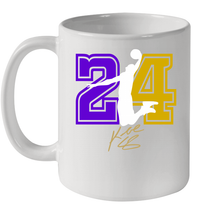 Load image into Gallery viewer, Kobe Bryant Black Mamba 24 Los Angeles Lakers Mamba Out Ceramic Mug 11oz