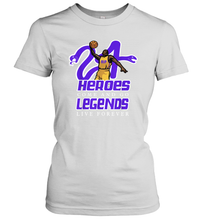 Load image into Gallery viewer, Kobe Bryant Black Mamba 24 NBA Legend Live Forever Women's T-Shirt