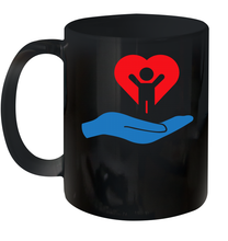 Load image into Gallery viewer, Family Shirt My Hand Heart Autism Awareness Ceramic Mug 11oz