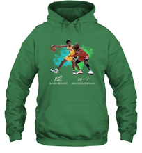Load image into Gallery viewer, Kobe Bryant And Michael Jordan Signatures Graphic Hoodie