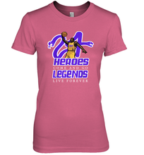 Load image into Gallery viewer, Kobe Bryant Black Mamba 24 NBA Legend Live Forever Premium Women's T-Shirt