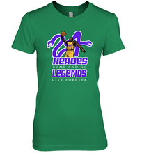 Load image into Gallery viewer, Kobe Bryant Black Mamba 24 NBA Legend Live Forever Premium Women's T-Shirt