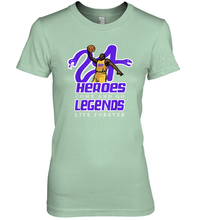 Load image into Gallery viewer, Kobe Bryant Black Mamba 24 NBA Legend Live Forever Premium Women's T-Shirt