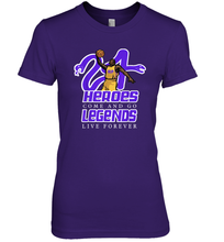 Load image into Gallery viewer, Kobe Bryant Black Mamba 24 NBA Legend Live Forever Premium Women's T-Shirt