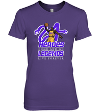 Load image into Gallery viewer, Kobe Bryant Black Mamba 24 NBA Legend Live Forever Premium Women's T-Shirt
