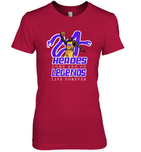 Load image into Gallery viewer, Kobe Bryant Black Mamba 24 NBA Legend Live Forever Premium Women's T-Shirt