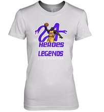 Load image into Gallery viewer, Kobe Bryant Black Mamba 24 NBA Legend Live Forever Premium Women's T-Shirt