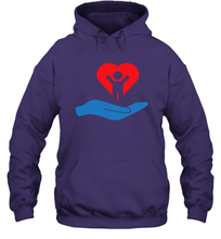 Load image into Gallery viewer, Family Shirt My Hand Heart Autism Awareness Hoodie