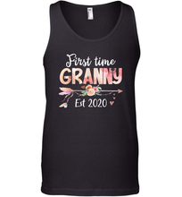 Load image into Gallery viewer, Family Shirt First Time Grandma Est 2020 Granny Floral Tank Top