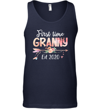 Load image into Gallery viewer, Family Shirt First Time Grandma Est 2020 Granny Floral Tank Top