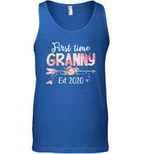 Load image into Gallery viewer, Family Shirt First Time Grandma Est 2020 Granny Floral Tank Top