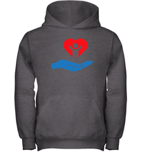 Load image into Gallery viewer, Family Shirt My Hand Heart Autism Awareness Youth Hoodie