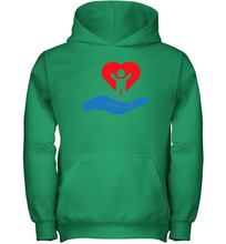 Load image into Gallery viewer, Family Shirt My Hand Heart Autism Awareness Youth Hoodie
