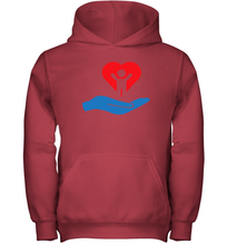 Load image into Gallery viewer, Family Shirt My Hand Heart Autism Awareness Youth Hoodie