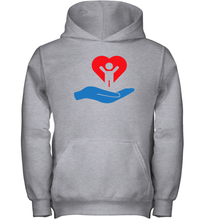 Load image into Gallery viewer, Family Shirt My Hand Heart Autism Awareness Youth Hoodie