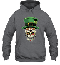 Load image into Gallery viewer, Sugar Skull Of Dead Shirt St. Patrick's Day Hoodie