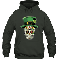 Load image into Gallery viewer, Sugar Skull Of Dead Shirt St. Patrick's Day Hoodie