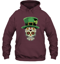 Load image into Gallery viewer, Sugar Skull Of Dead Shirt St. Patrick's Day Hoodie