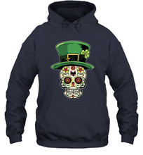 Load image into Gallery viewer, Sugar Skull Of Dead Shirt St. Patrick's Day Hoodie