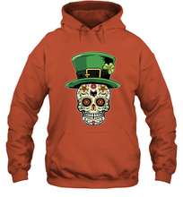 Load image into Gallery viewer, Sugar Skull Of Dead Shirt St. Patrick's Day Hoodie