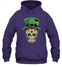 Load image into Gallery viewer, Sugar Skull Of Dead Shirt St. Patrick's Day Hoodie