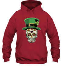 Load image into Gallery viewer, Sugar Skull Of Dead Shirt St. Patrick's Day Hoodie