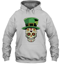 Load image into Gallery viewer, Sugar Skull Of Dead Shirt St. Patrick's Day Hoodie