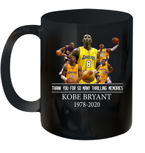 Load image into Gallery viewer, Kobe Bryant Black Mamba Thanks For So Many Thrilling Memories Ceramic Mug 11oz