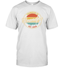 Load image into Gallery viewer, Family Shirt First Time New Grandpa Est 2020 Vintage T-Shirt