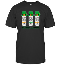 Load image into Gallery viewer, St Patrick's Irish Day Lepreclawns Lucky Shamrock Drinking T-Shirt