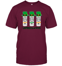 Load image into Gallery viewer, St Patrick's Irish Day Lepreclawns Lucky Shamrock Drinking T-Shirt