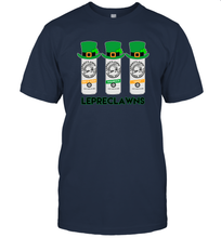 Load image into Gallery viewer, St Patrick's Irish Day Lepreclawns Lucky Shamrock Drinking T-Shirt