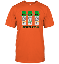 Load image into Gallery viewer, St Patrick's Irish Day Lepreclawns Lucky Shamrock Drinking T-Shirt